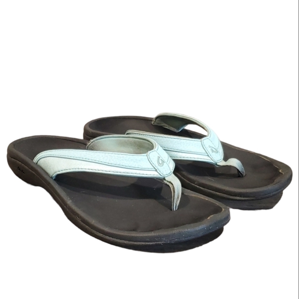 Olukai Women Ohana Comfort flip flop flats shoes sandals sz 7